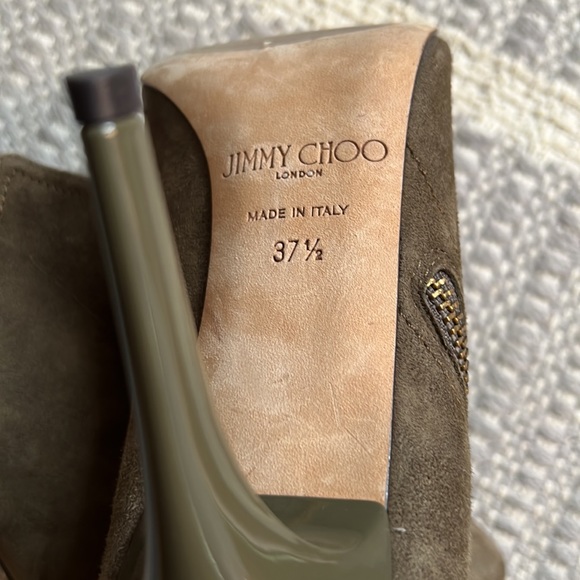 Jimmy Choo suede booties size 37 1/2 - Picture 4 of 6